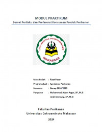 Image of Modul Praktikum Survei Perilaku dan Preferensi Konsumen Produk Perikanan